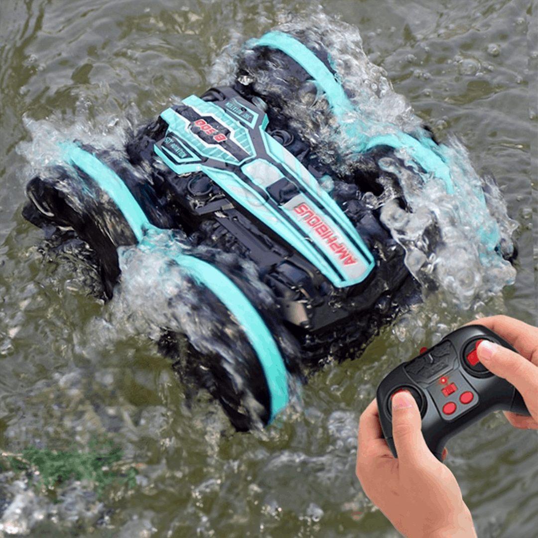AquaRacer 2.4G: The Ultimate Amphibious Stunt RC Car